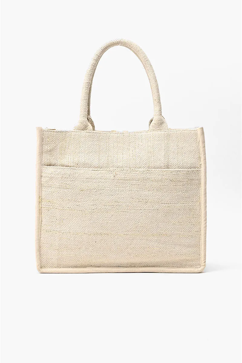 Winter White Personalized Tote sold by America & Beyond product image thumbnail 3