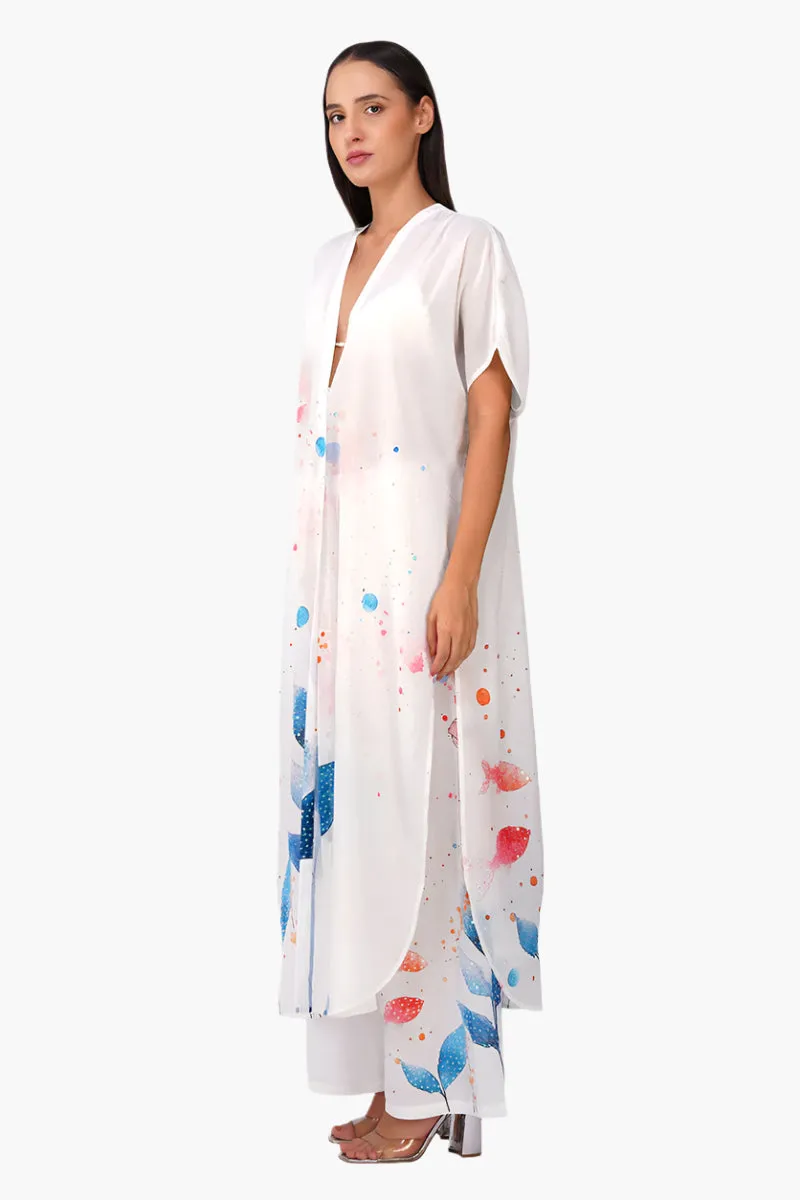 Turtle Tango Printed Embellised Cover Up sold by America & Beyond product image thumbnail 3