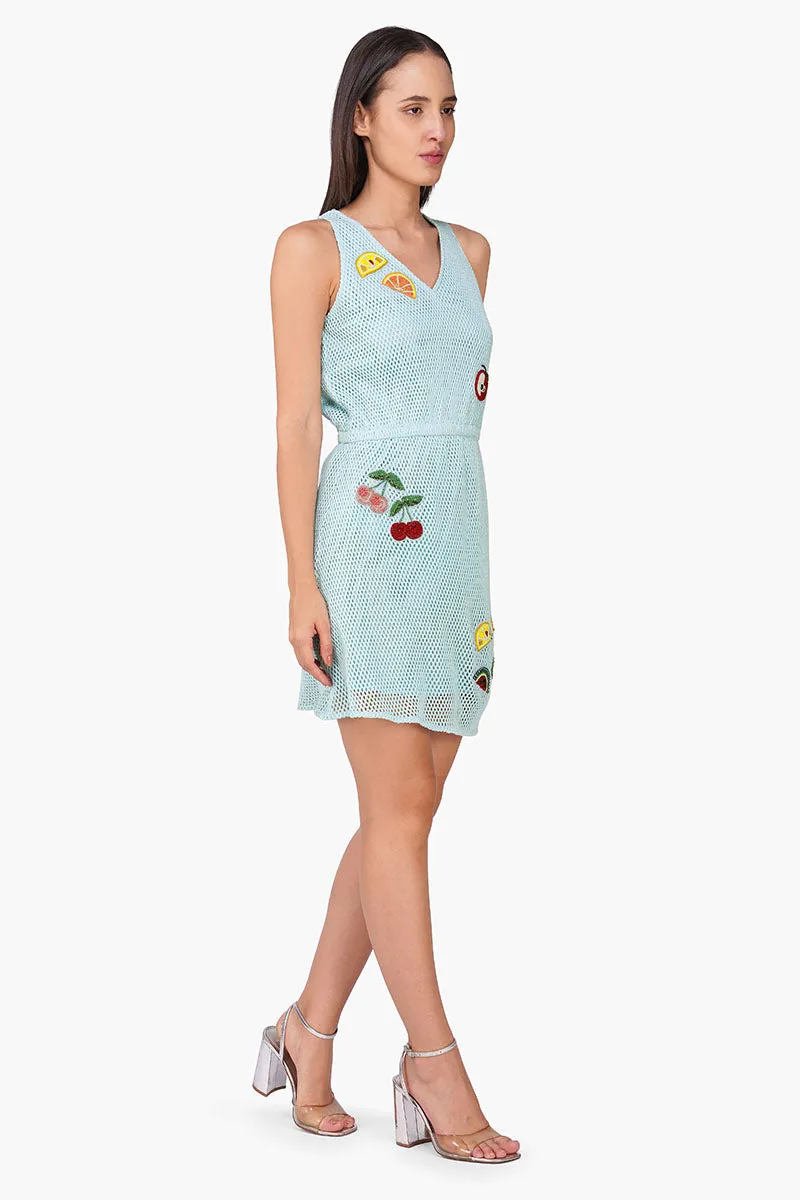 Iced Fruit Embroidered Crochet Dress sold by America & Beyond product image thumbnail 3