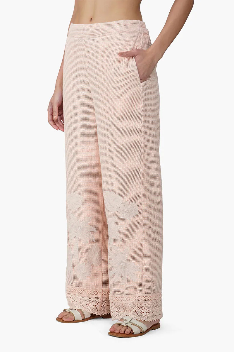 Summer Palm Patch Crochet Pants sold by America & Beyond product image thumbnail 4