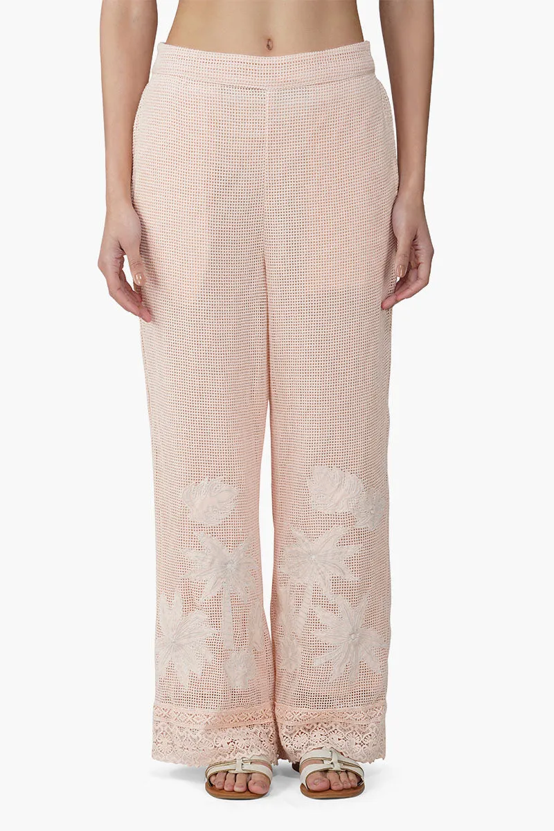 Summer Palm Patch Crochet Pants sold by America & Beyond product image thumbnail 2