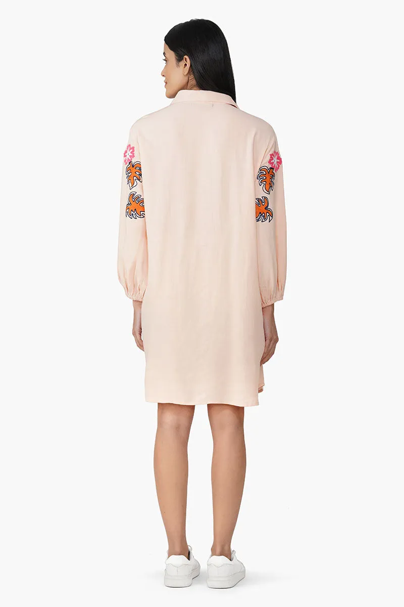 Secret Flora Farm Embroidered Shirt Dress sold by America & Beyond product image thumbnail 4