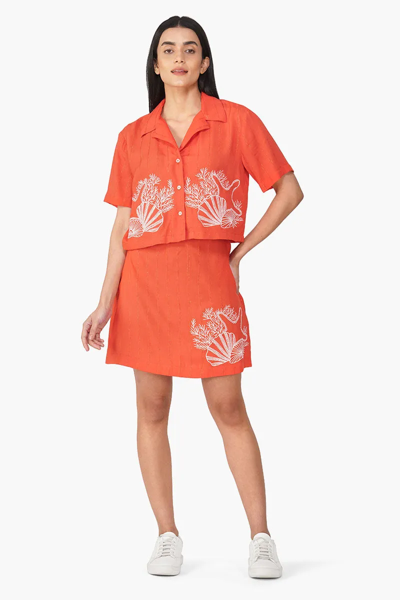 Cassie Embroiderd Skirt sold by America & Beyond