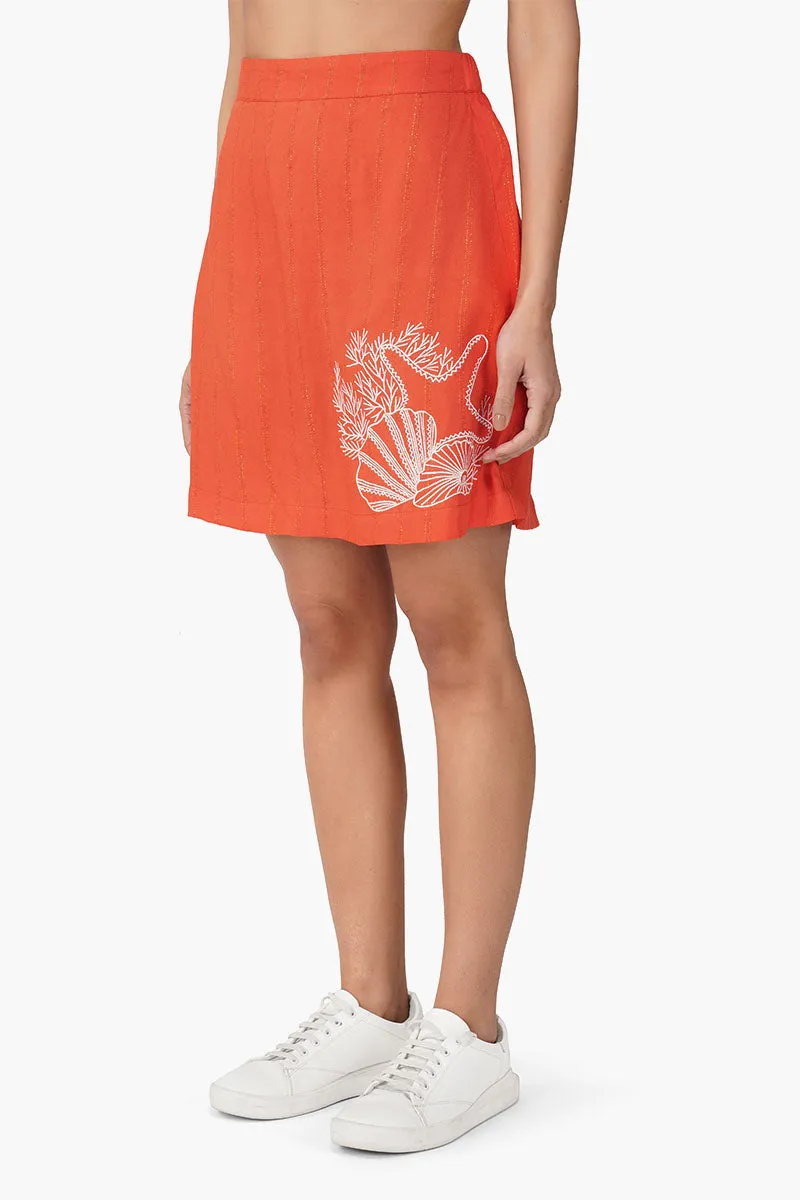 Cassie Embroiderd Skirt sold by America & Beyond product image thumbnail 3