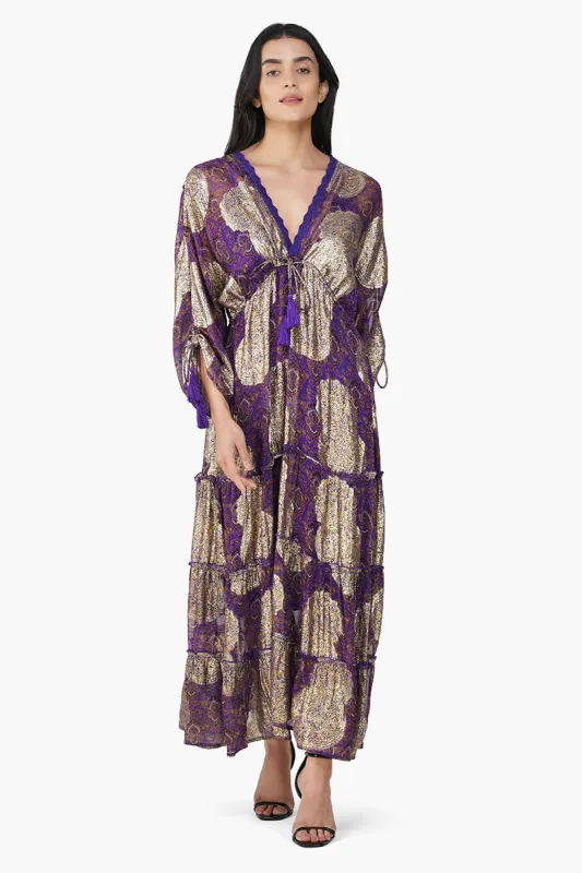 Victoria Iris Printed Dress sold by America & Beyond