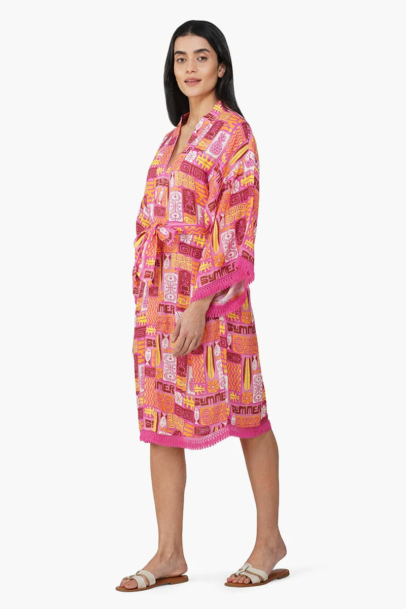 Summer Doris Beach Kaftan sold by America & Beyond product image thumbnail 3