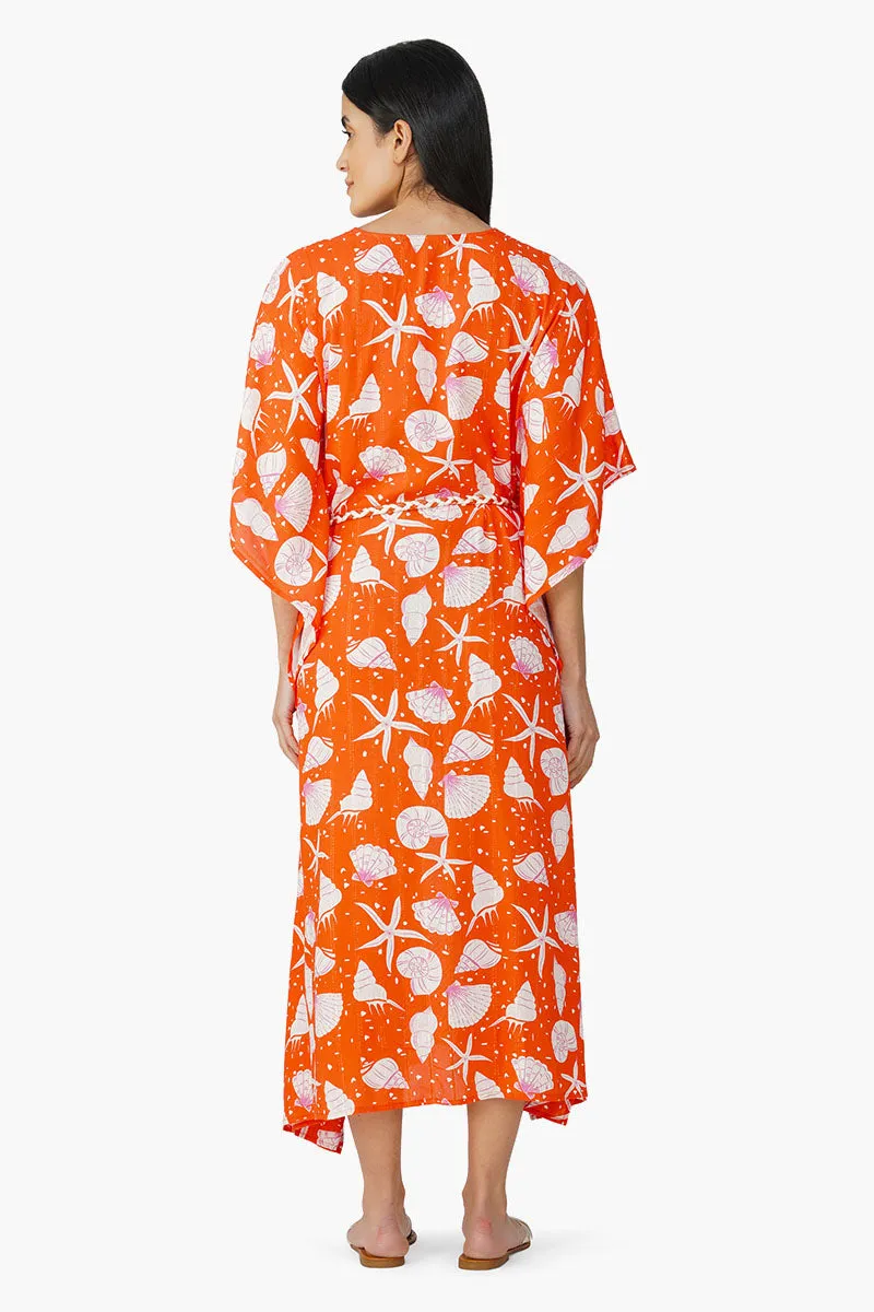 Coralina Printed Kaftan sold by America & Beyond product image thumbnail 4