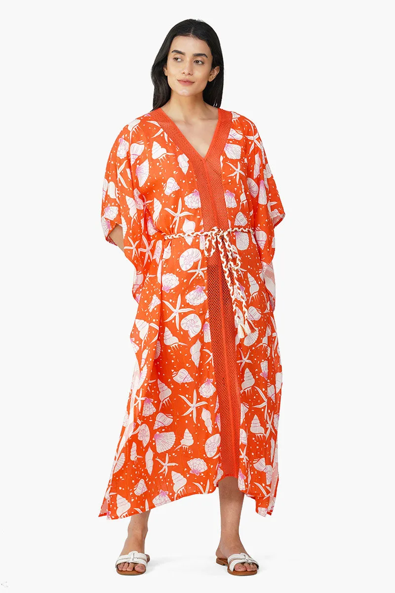 Coralina Printed Kaftan sold by America & Beyond