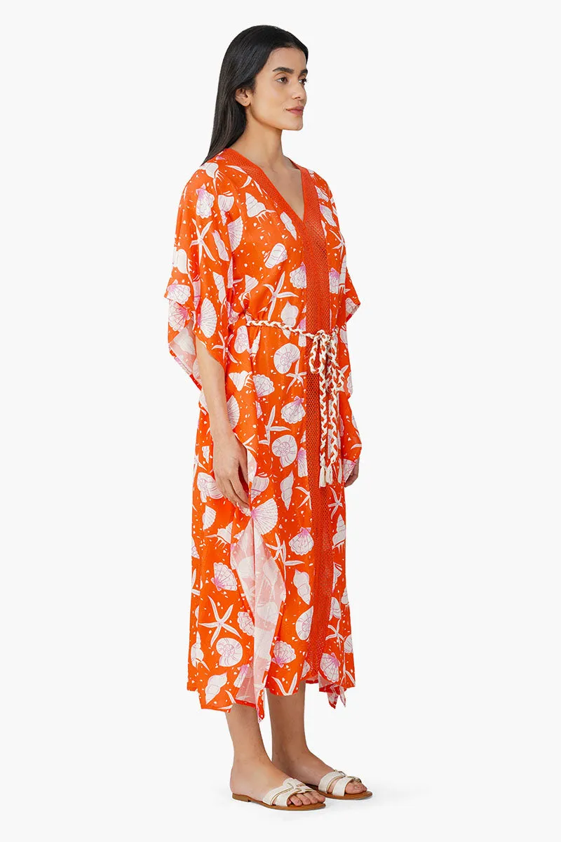 Coralina Printed Kaftan sold by America & Beyond product image thumbnail 2