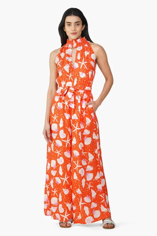 Coralina Printed Jumpsuit sold by America & Beyond
