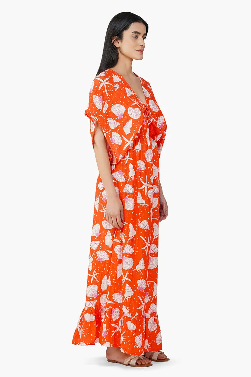 Coralina Printed Maxi Dress sold by America & Beyond product image thumbnail 3