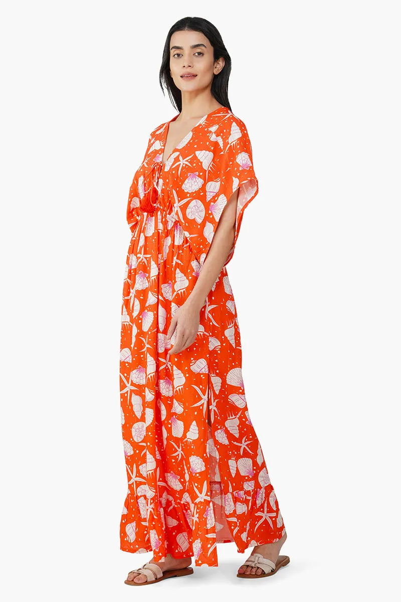 Coralina Printed Maxi Dress sold by America & Beyond product image thumbnail 4