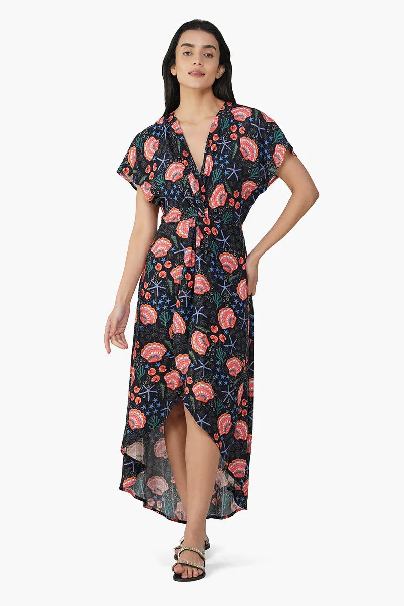 Night Murphy Wrap Dress sold by America & Beyond