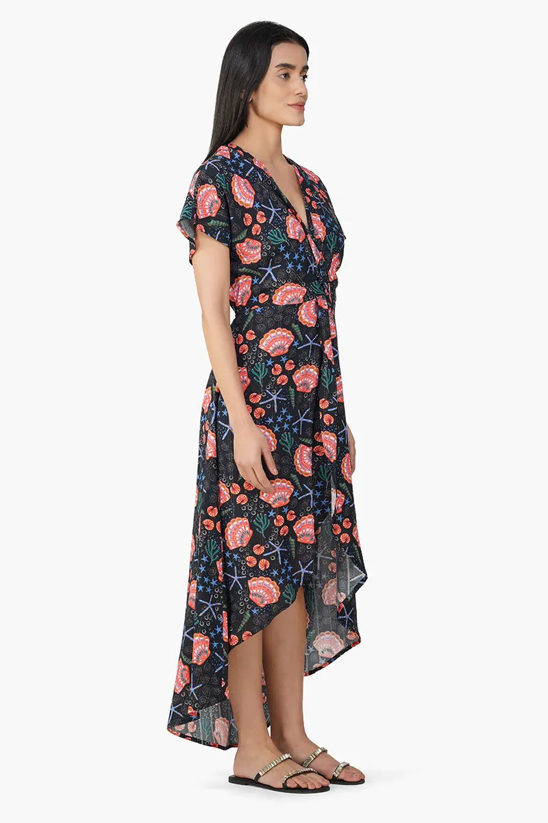 Night Murphy Wrap Dress sold by America & Beyond product image thumbnail 2