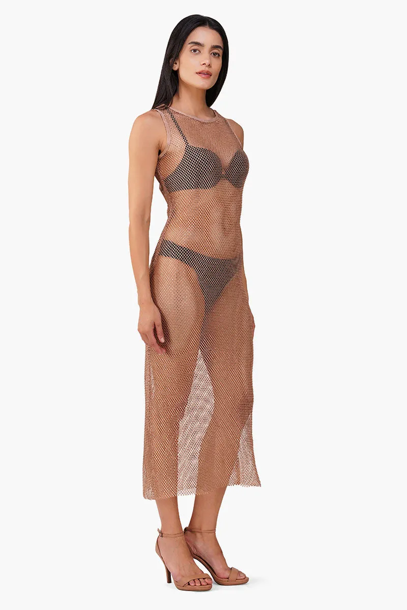 Sheer Sequin Mesh Dress sold by America & Beyond product image thumbnail 2