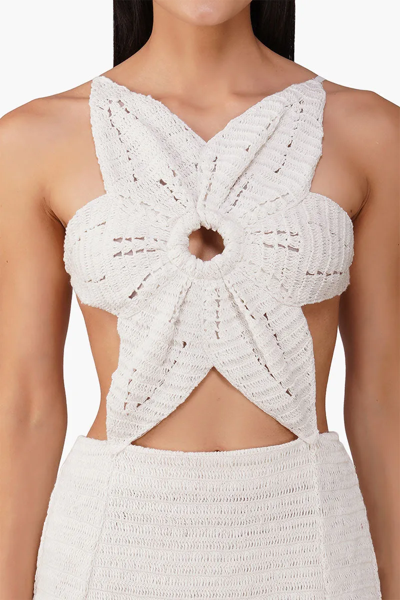 Chrochet Floral Knit Dress sold by America & Beyond product image thumbnail 5