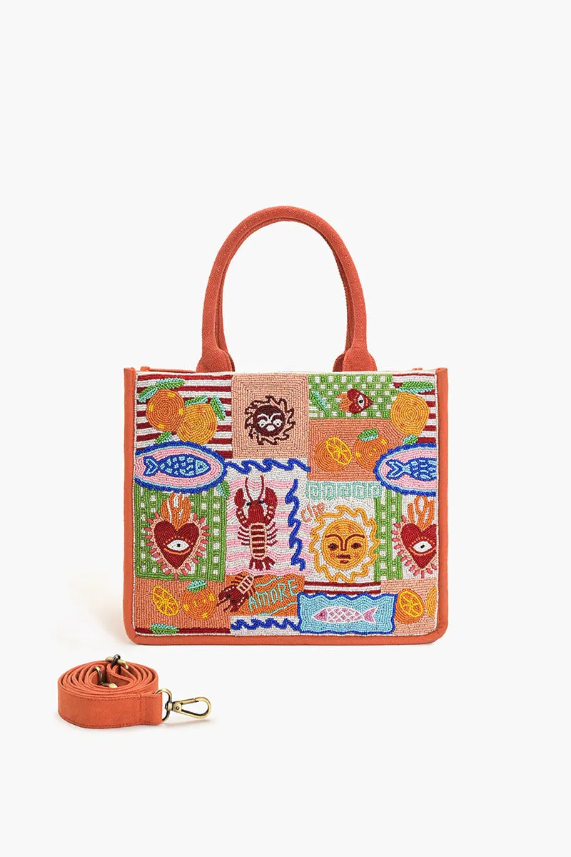 Sun & Sea Beaded Tote sold by America & Beyond