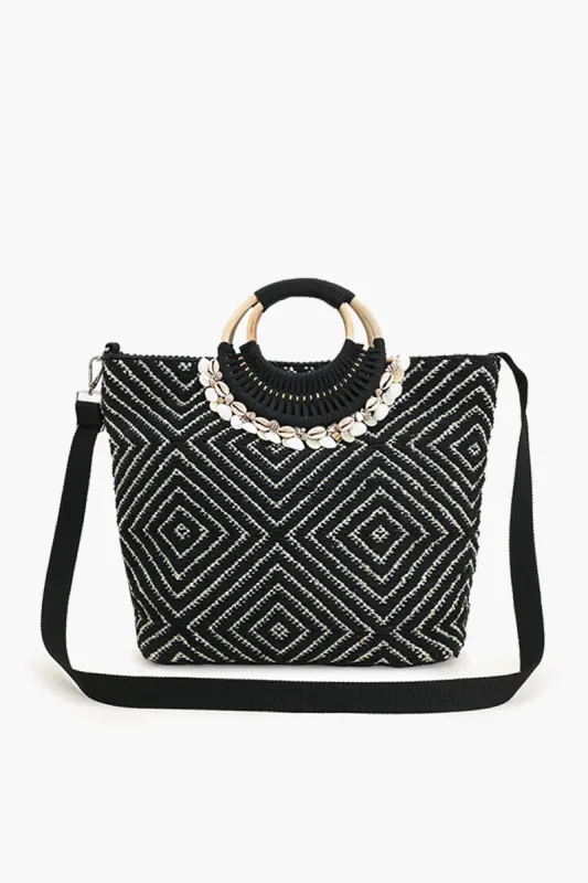 Shell Midnight Lurex Tote sold by America & Beyond