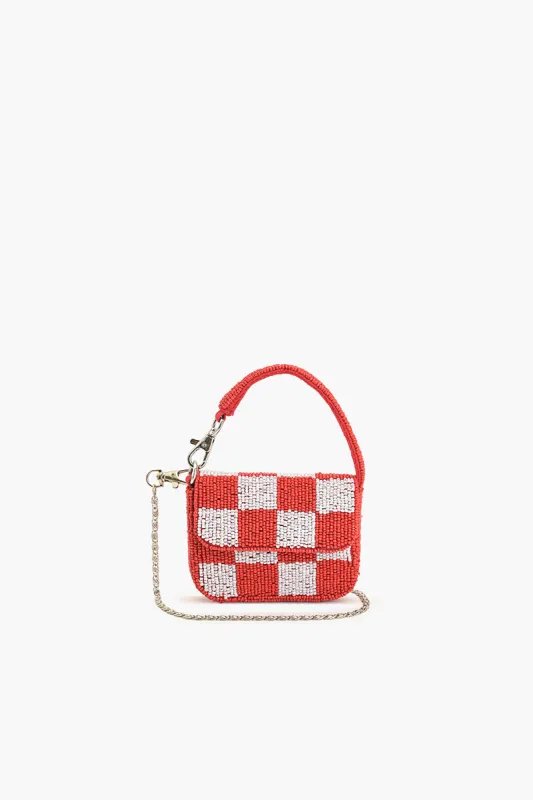 Vermillion Chequred Mini Bag sold by America & Beyond