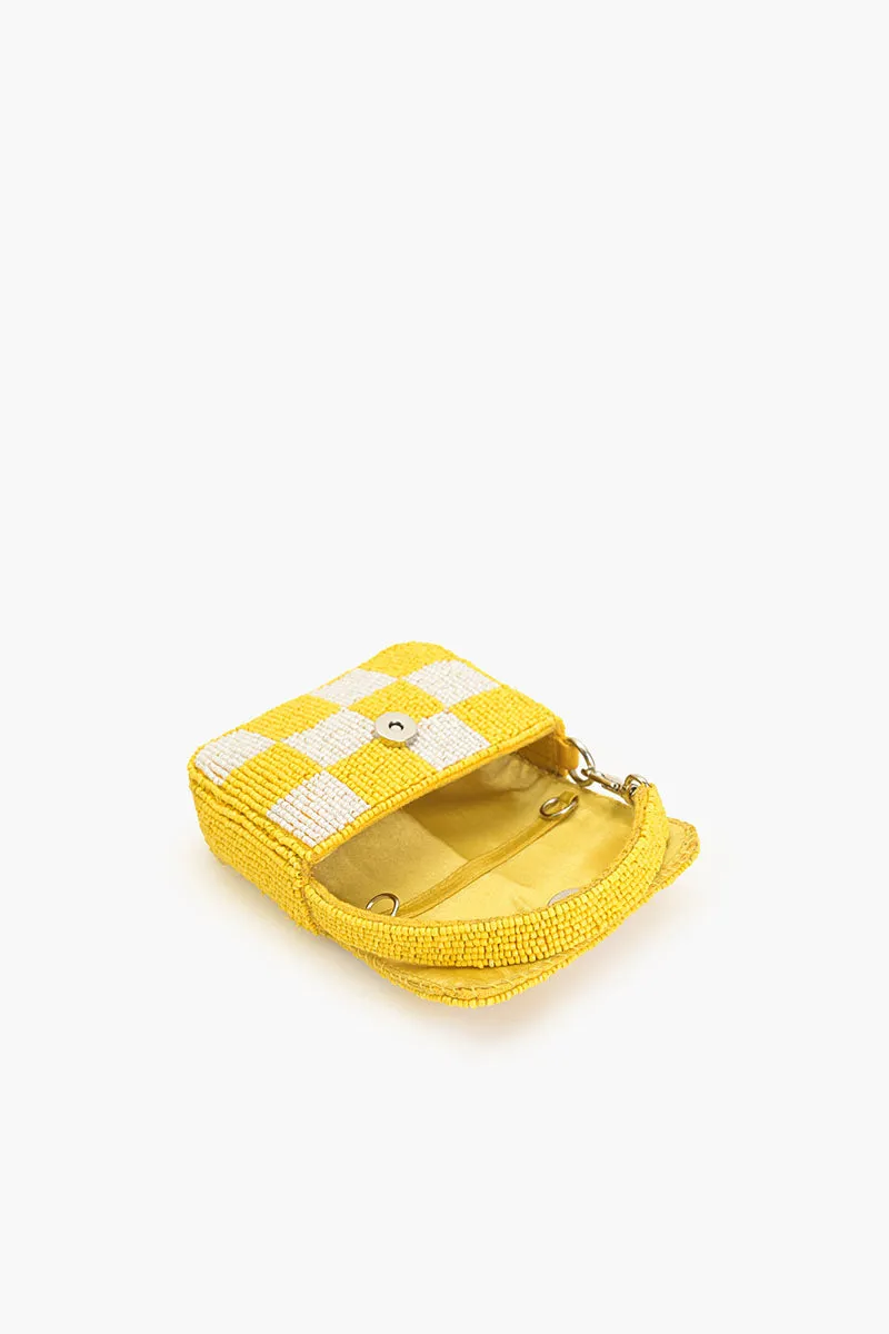 Lemon Sour Chequred Mini Bag sold by America & Beyond product image thumbnail 4