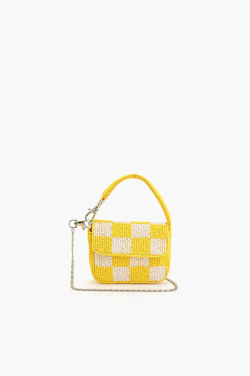 Lemon Sour Chequred Mini Bag sold by America & Beyond
