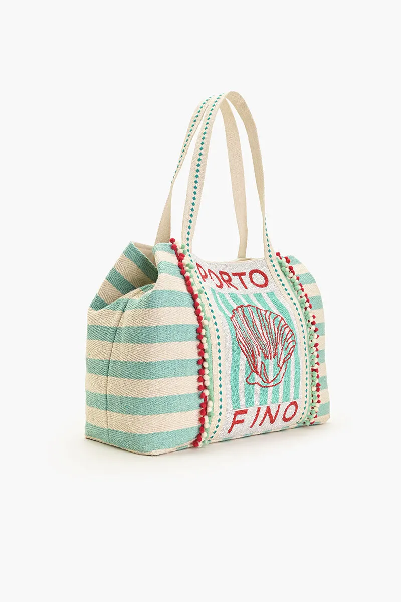 Porto Fino Beaded Tote sold by America & Beyond product image thumbnail 4