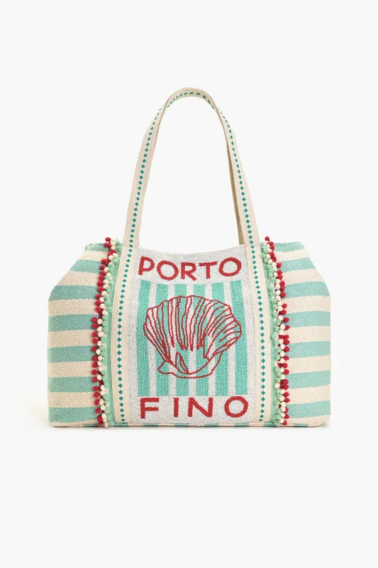 Porto Fino Beaded Tote sold by America & Beyond