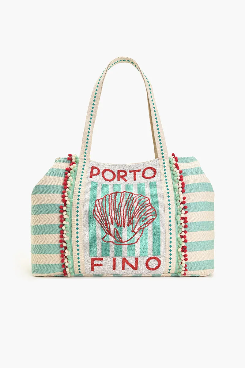 Porto Fino Beaded Tote sold by America & Beyond