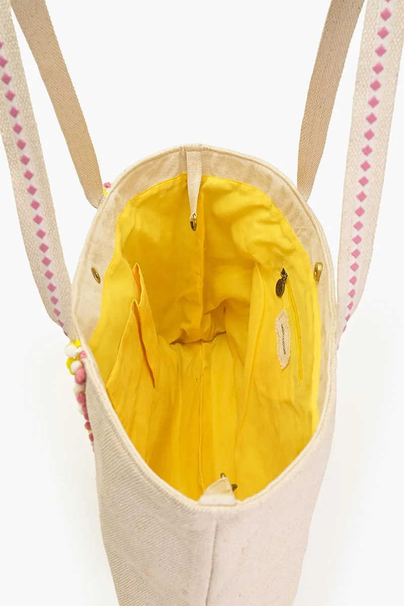 Limoncello Stripe Tote sold by America & Beyond product image thumbnail 5