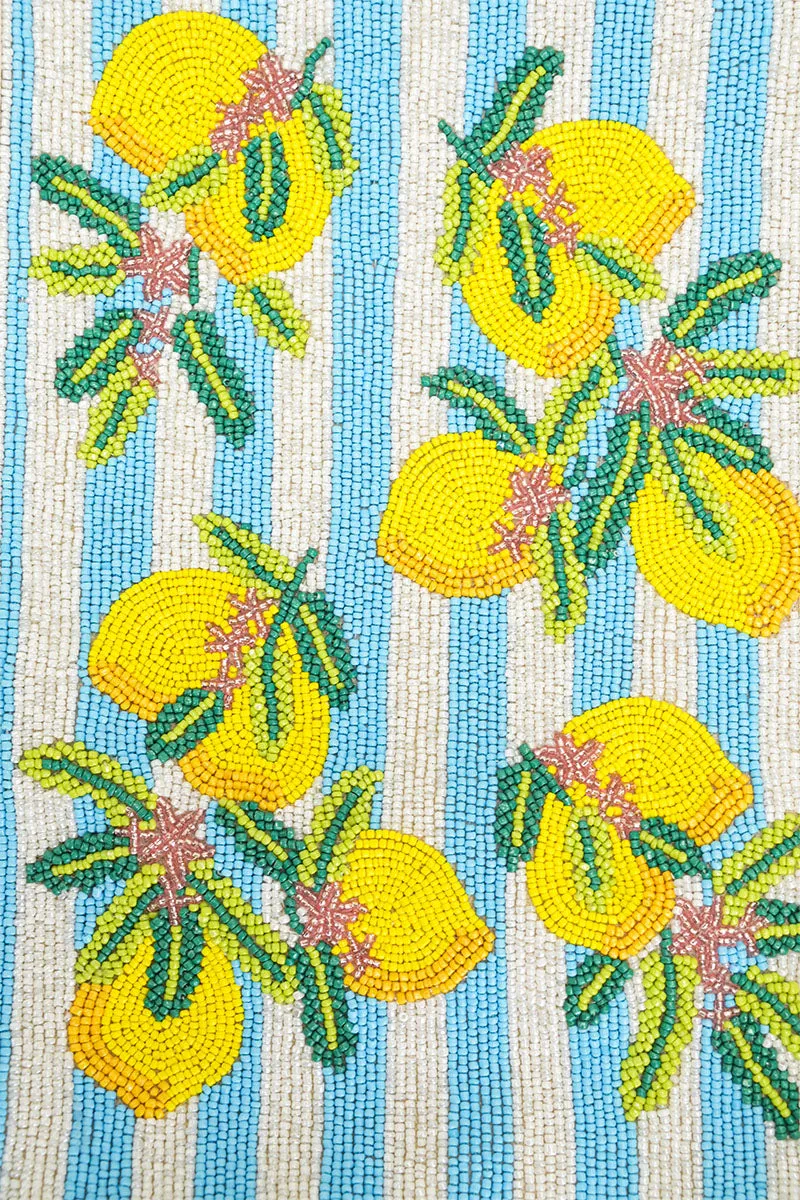 Limoncello Stripe Tote sold by America & Beyond product image thumbnail 2