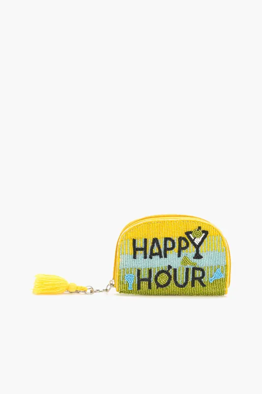 Happy Hour Money Beaded Pouch sold by America & Beyond