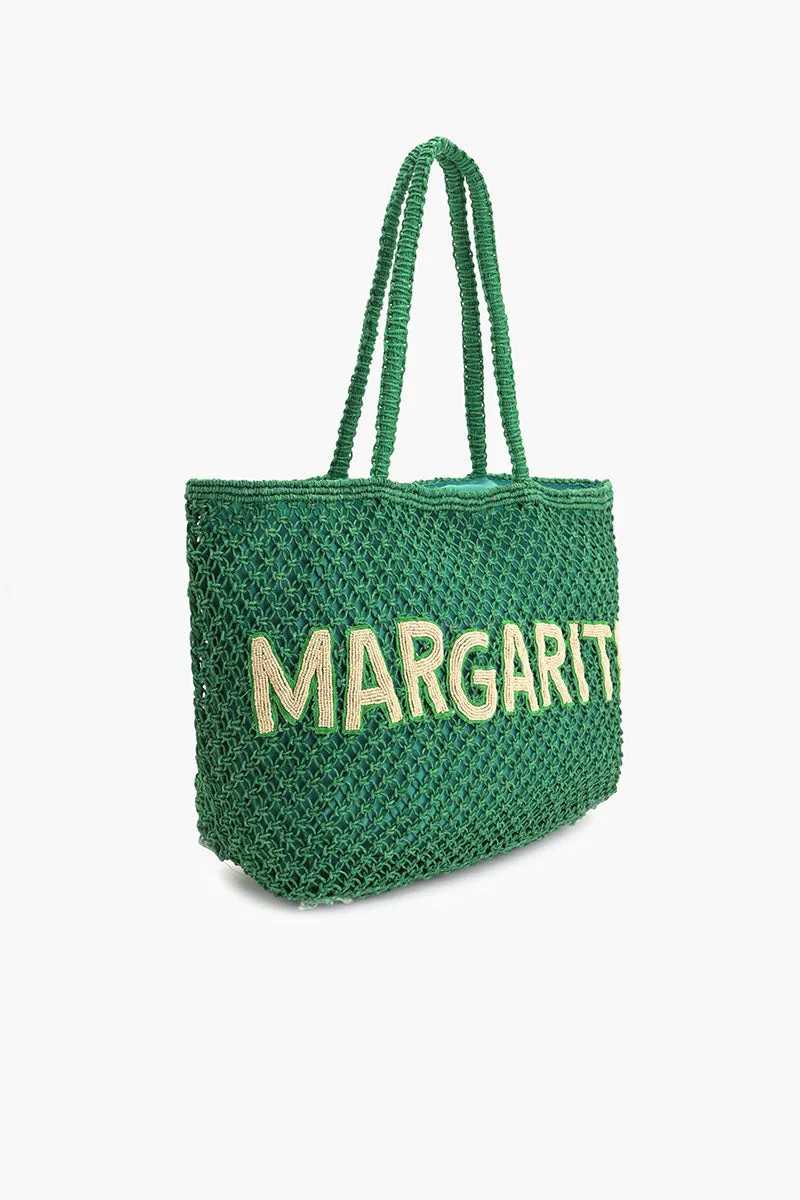 Margarita Beaded Macrame Jute Tote sold by America & Beyond product image thumbnail 3