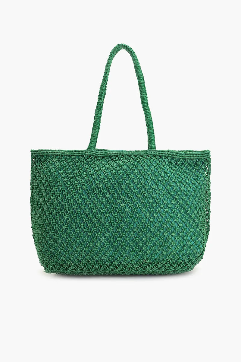Margarita Beaded Macrame Jute Tote sold by America & Beyond product image thumbnail 4