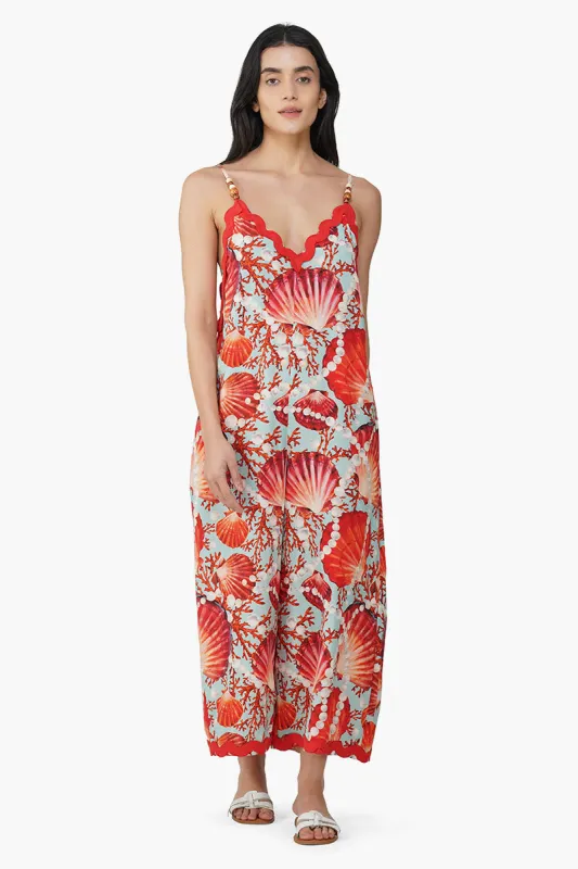 Nori Pearl Shell Printed Jumpsuit sold by America & Beyond