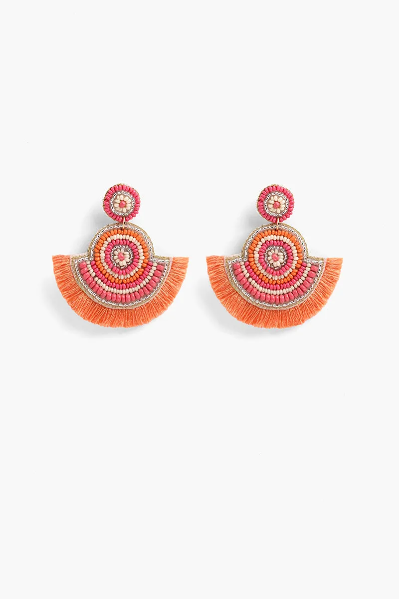 Sunburst Embellished Earrings sold by America & Beyond