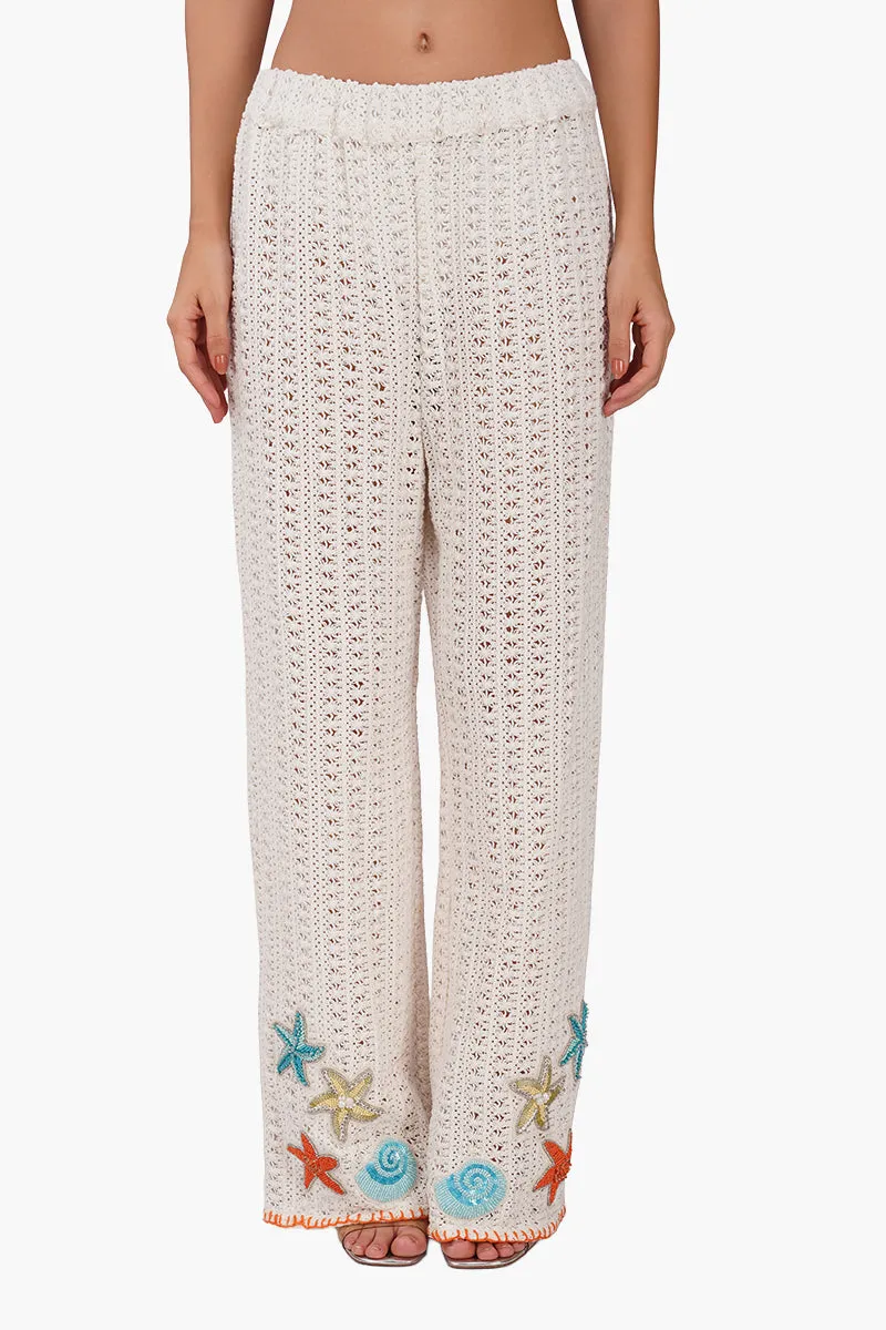 Coastel Patch Crochet Embellished Pant sold by America & Beyond product image thumbnail 4