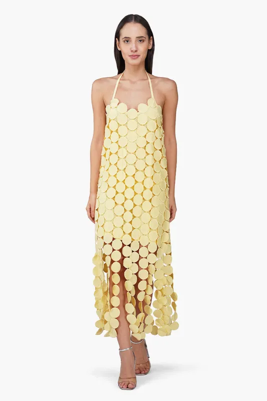 Butter Yellow Opal Circle Radiance Dress sold by America & Beyond