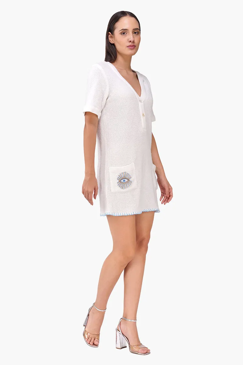 Aura Evil Eye Embroidered Dress sold by America & Beyond product image thumbnail 2