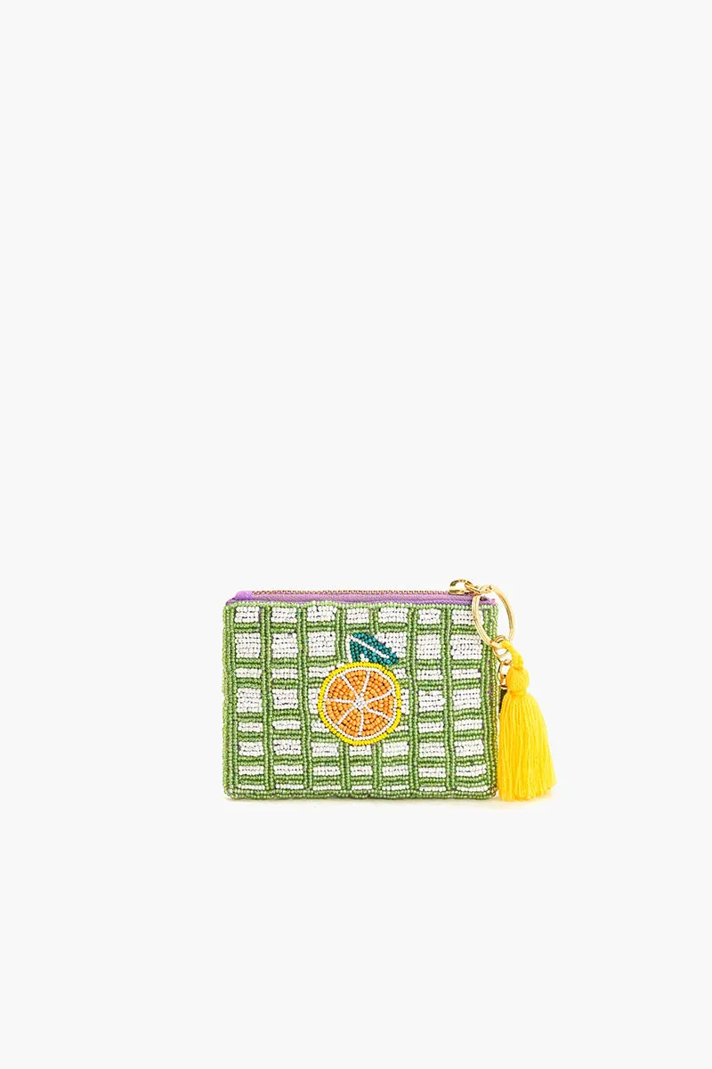Lemon Zest Beaded Coin Pouch sold by America & Beyond product image thumbnail 2