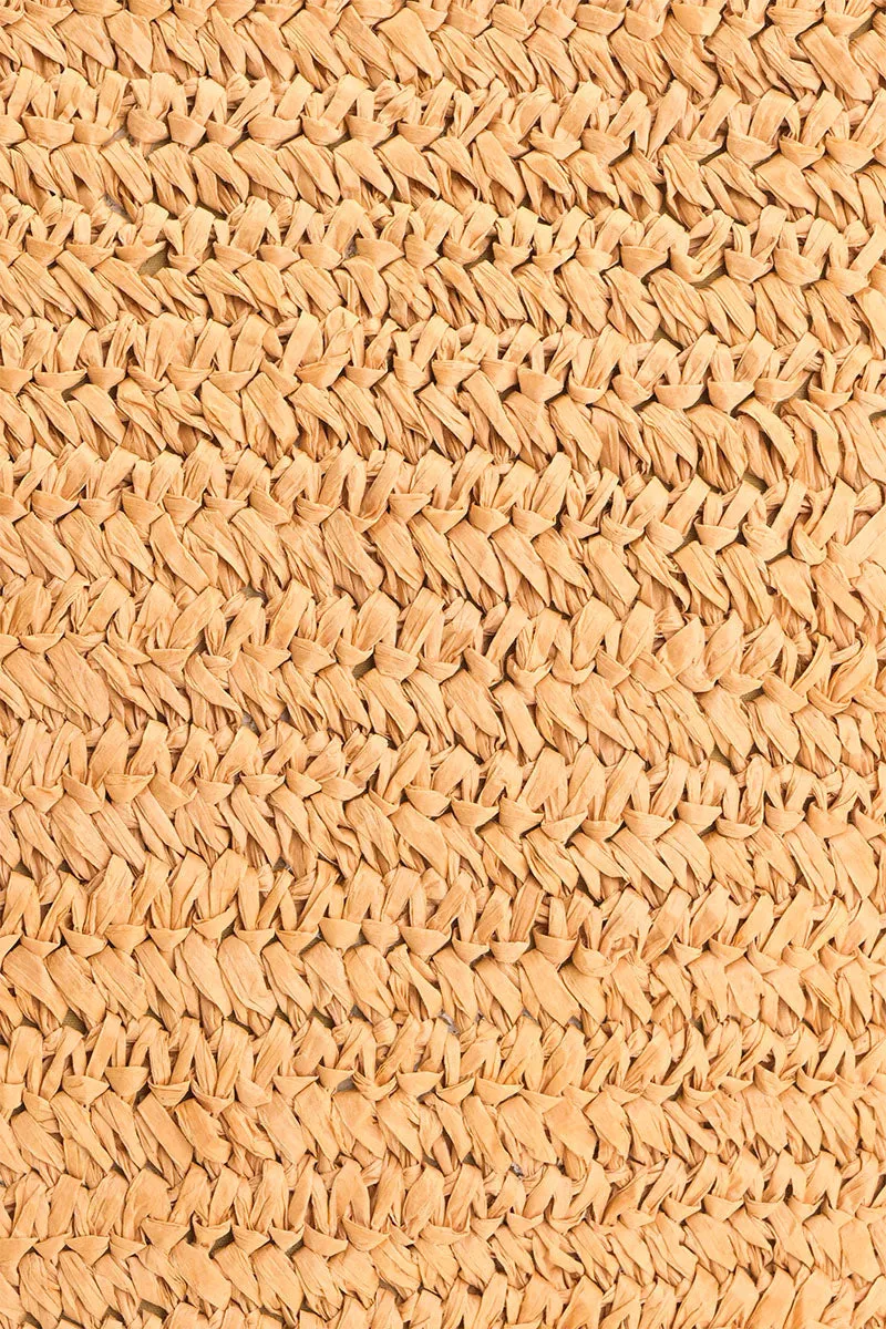 Raffia Weave Contrast Tote sold by America & Beyond product image thumbnail 2