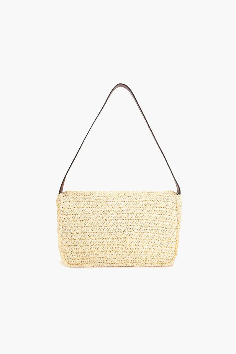 Raffia Flap Shoulder Bag sold by America & Beyond product image thumbnail 4
