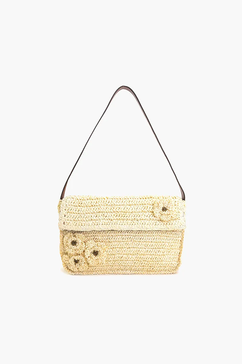 Raffia Flap Shoulder Bag sold by America & Beyond