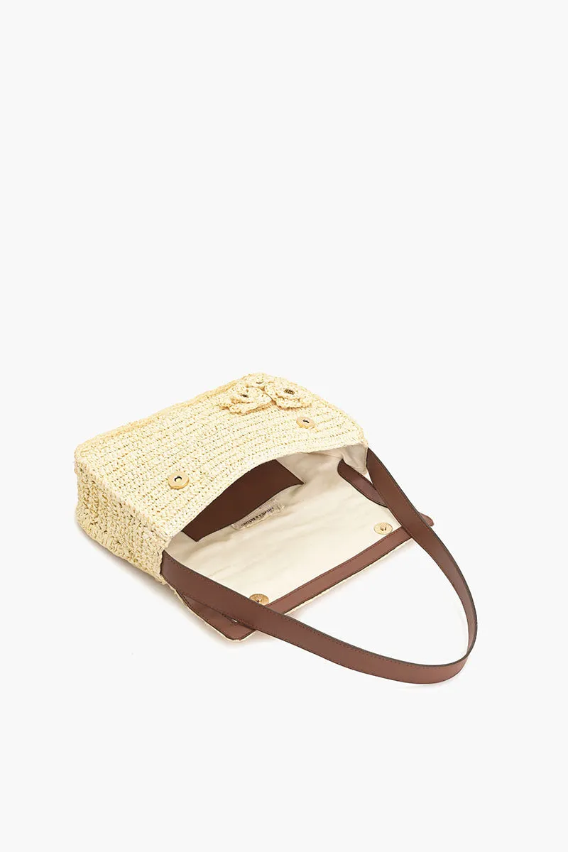 Raffia Flap Shoulder Bag sold by America & Beyond product image thumbnail 5