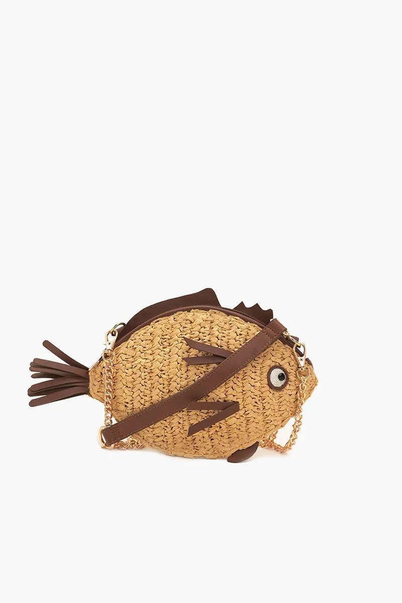 Marine Muse Raffia Fish Bag sold by America & Beyond product image thumbnail 2