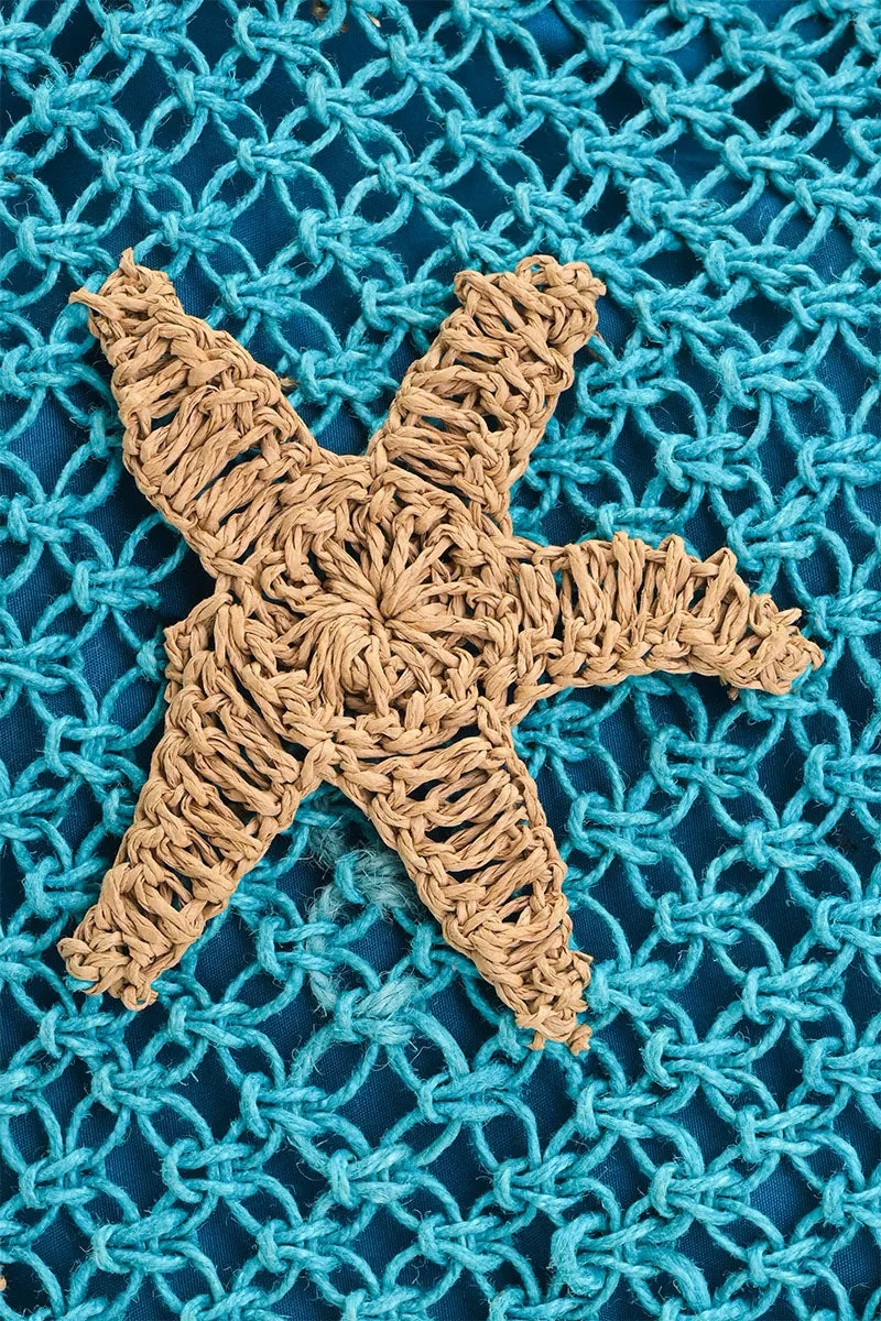 Starry Shores Beaded Macrame Tote sold by America & Beyond product image thumbnail 2