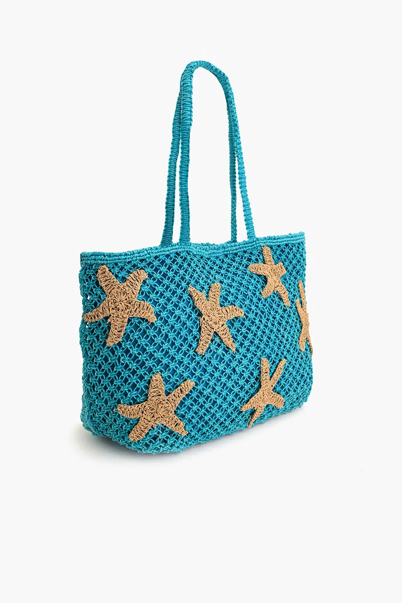 Starry Shores Beaded Macrame Tote sold by America & Beyond product image thumbnail 3