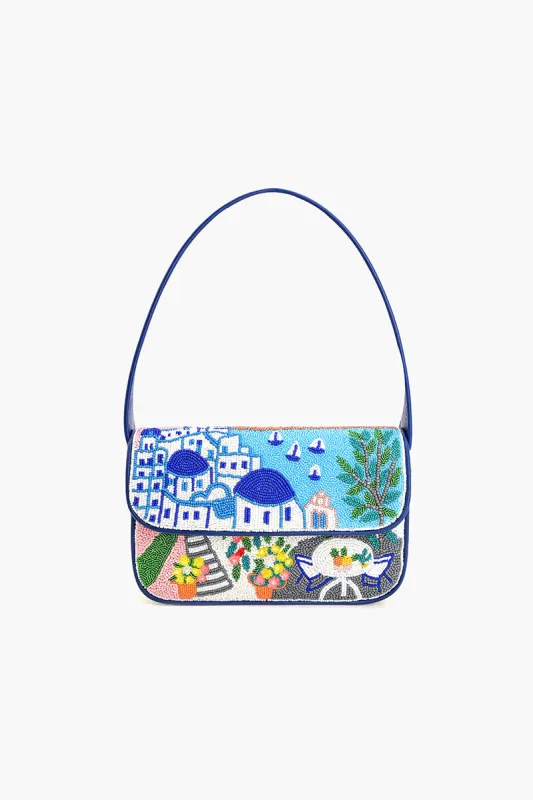 Santorini Dreams Beaded Shoulder Bag sold by America & Beyond