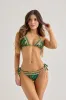 Shimmer Crystal  Mesh Bikini Top – Sky Blue Triangle sold by America & Beyond