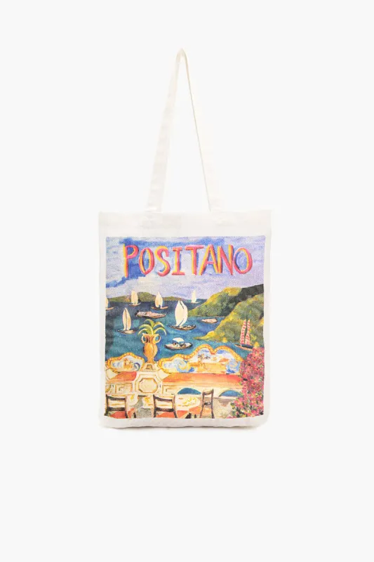 Positano Canvas Tote Bag sold by America & Beyond