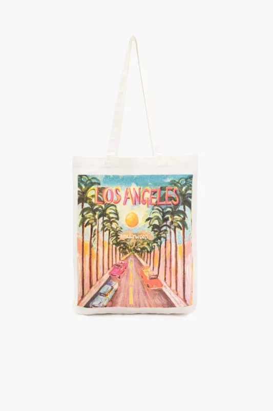 Los Angeles Canvas Tote Bag sold by America & Beyond